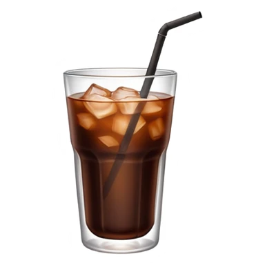 Rose Cold brew mini glas coffee sticker