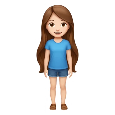 девушка красивая в полный рост стоит улыбается sticker