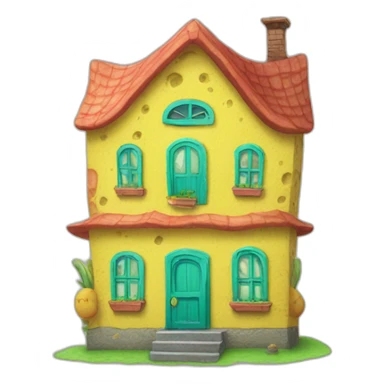Spongebob House sticker
