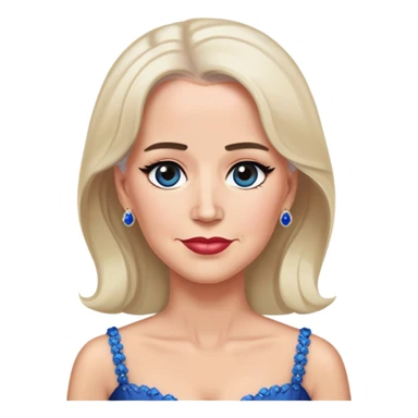 Joe Biden wearing makeup and a dress sticker