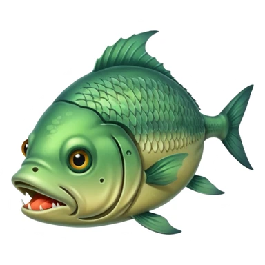 smelly dead fish green smell sticker
