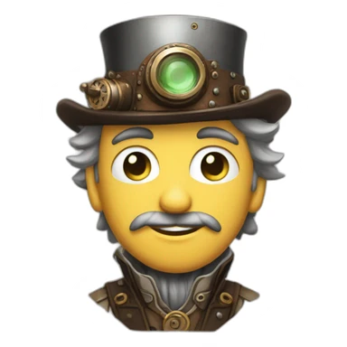 steam punk fall guy character sticker