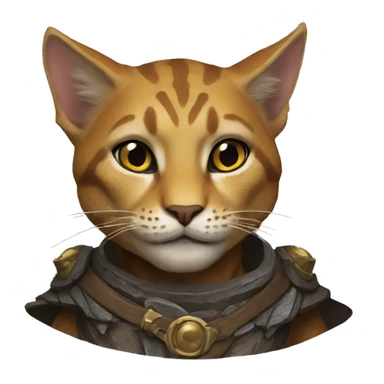 tabaxi from Dungeons & Dragons super realistic sticker