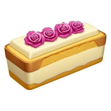 Un primer plano fotorrealista de una barra de mantequilla corporal sólida con un grabado botánico sutil. El color de la barra es rosa suave. Colores: rosa, crema y magenta. Iluminación de estudio. Estilo: producto sólido, limpio. sticker