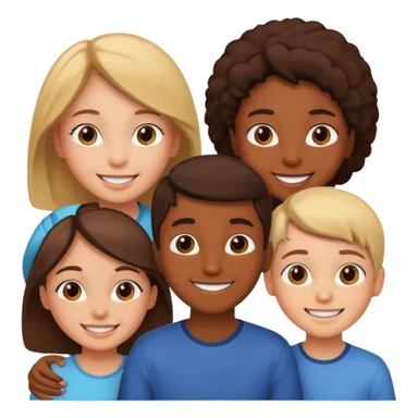 Friendship - relationship of mutual affection between people - 2 girls and a boy of various races  sticker