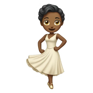 Woman curtsying  sticker