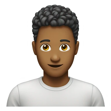 Person with with their fingers in the shape of an L on their forehead sticker