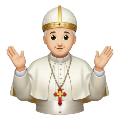 Pope's emblem sticker