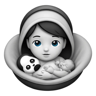 Newborn B&W Photoshoot sticker