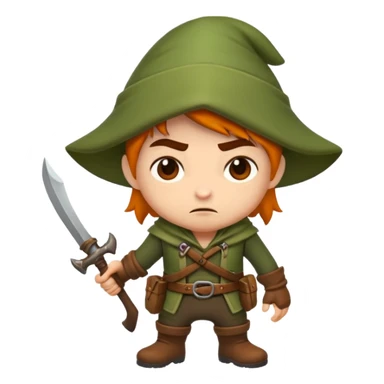 forest rogue character unimpressed stop look sticker