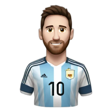 Messi Argentina with mate sticker