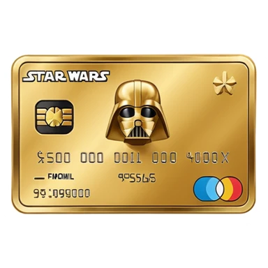 Star wars credits currency like a card sticker
