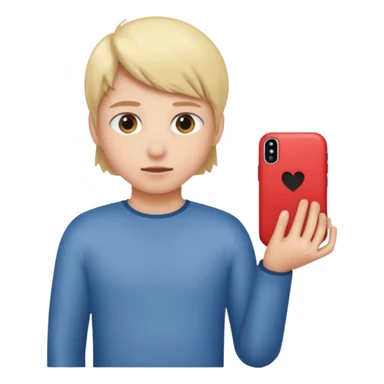 Person hiding object behind back sticker