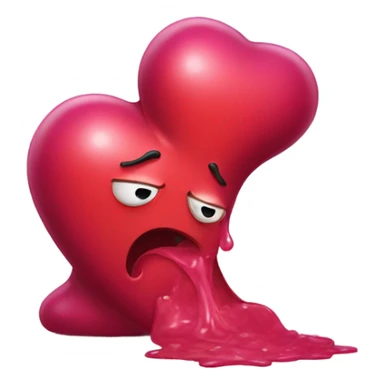 Puking hearts  sticker