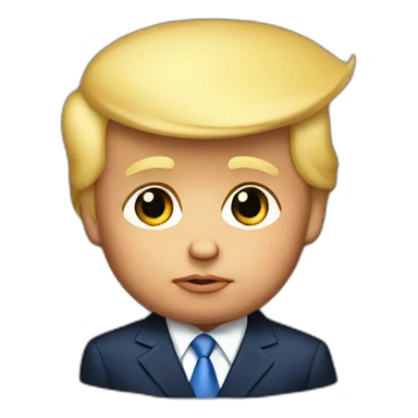 Donald Trump as baby sticker