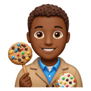 Frosted Cookie Man with sprinkles sticker