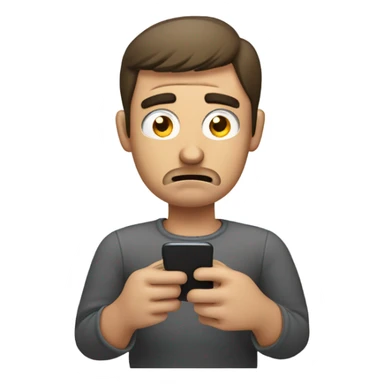 man is stressed because so many people unfollowed him on instagram sticker