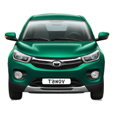 Tata nexon dark green car sticker
