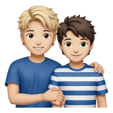 Greek god holding hands with Felix from Stray Kids sticker