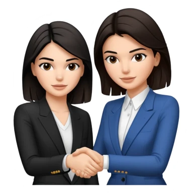 kendall jenner shaking hands with a other woman sticker