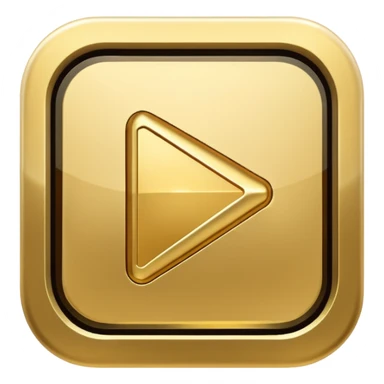 golden play button emoji sticker