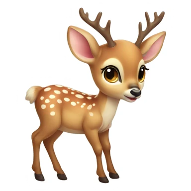 cute baby deer sticker