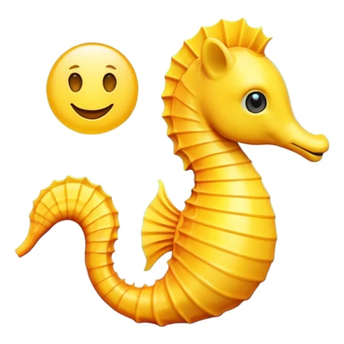 Emoji seahorse sticker