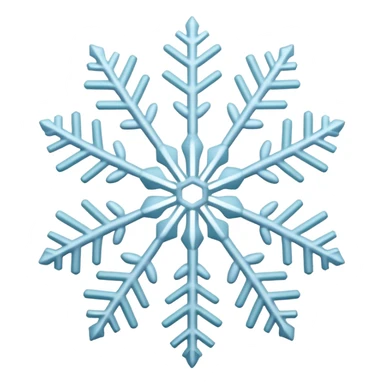 snowflake with different color & pattern sticker