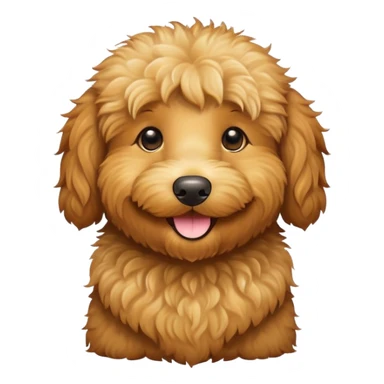 Golden doodle smiling and happy  sticker