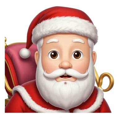 d'Eco de noël avec le père noël sur son traineau sticker