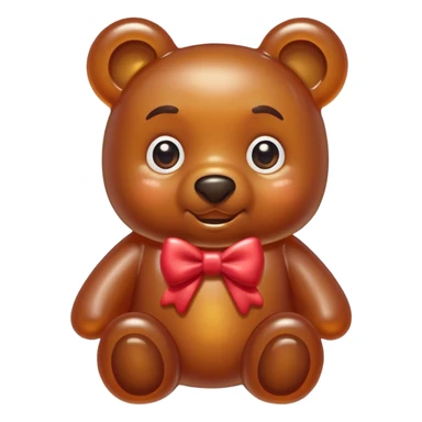 SPAM  boy gummy bear with bow sticker