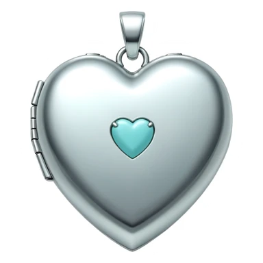 Tiffany co logo silver heart locket  sticker