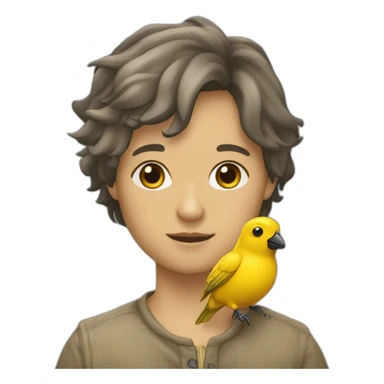 Canari-sur-sa-perche sticker