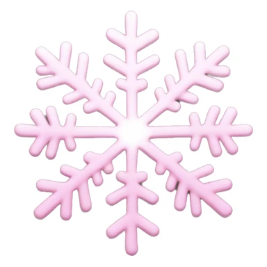Light Pink snowflake sticker