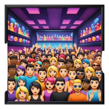 night club loca sticker