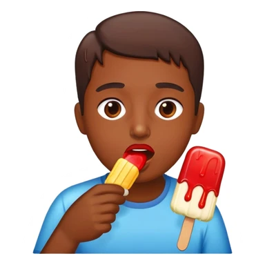 sucking popsicle  sticker
