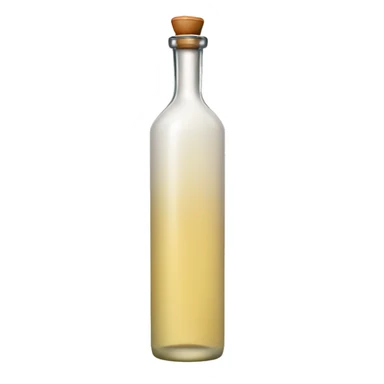 Long cylindrical tequila blanco bottle sticker