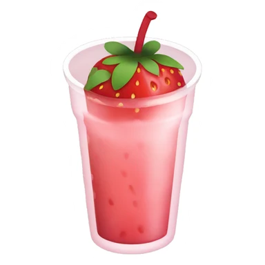 strawberry boba sticker