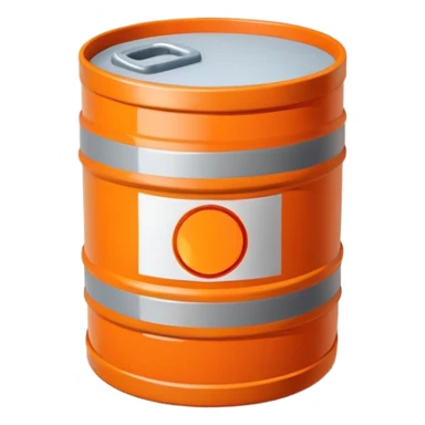 orange road construction barrel sticker