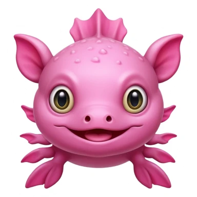 cartoon ajolote axolotl with big eyes and a happy expression sticker