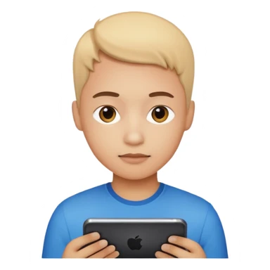 person with charts and social media icons, analyzing metrics, emoji style sticker