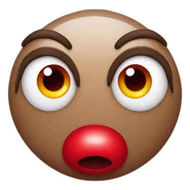 Red eyes Rudolph sticker