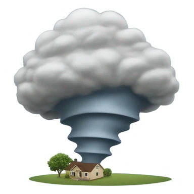 Oklahoma with a tornado going through  sticker