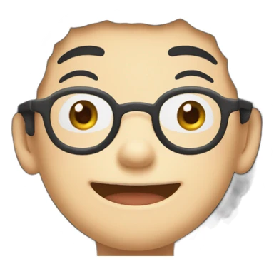 Nobita smile emoji sticker