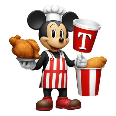 Micky mouse kfc sticker