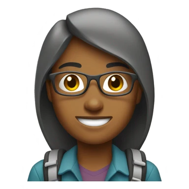 woman computer science student from the university of British Columbia who likes hiking sticker