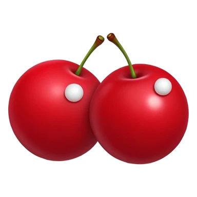 Two 8 balls cherries  sticker