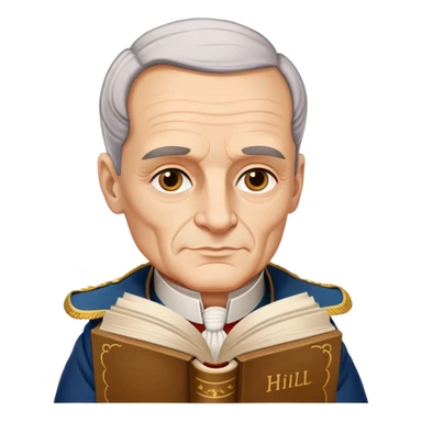 Napoleon Hill old with book of wisdom sticker