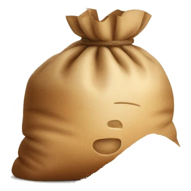 a bag of flour smokes a cigar sticker