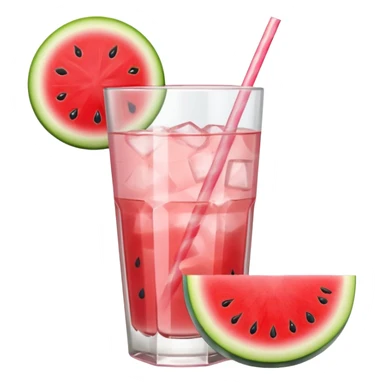 very light pink lemonade in glass with triangle chunk of watermelon on the rim with no straw sticker